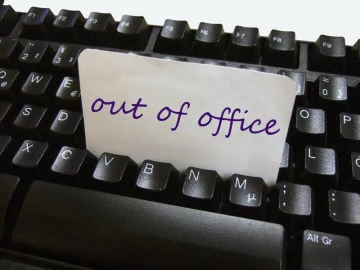 Out-of-office e-mail