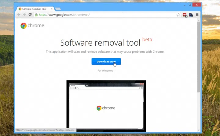 Google chrome sofware removal tool