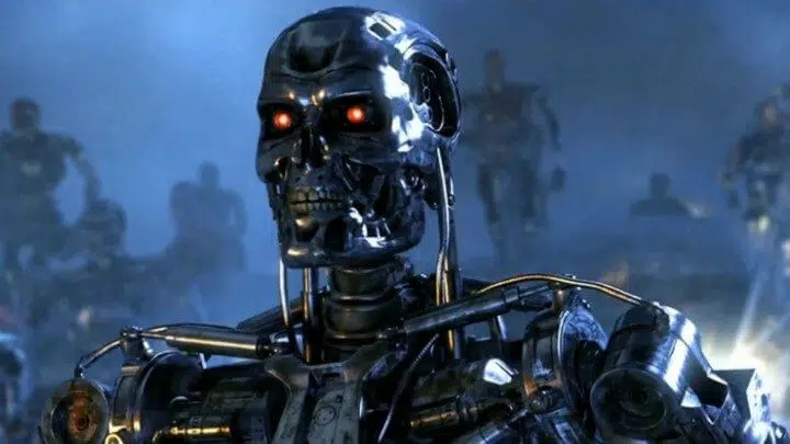 Skynet, a rede de computadores que tenta exterminar a humanidade em “o exterminador do futuro”.