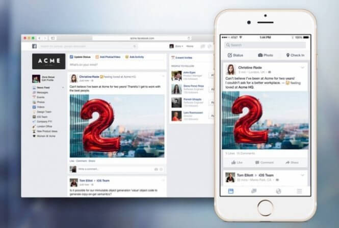 Facebook at work inicia fase beta