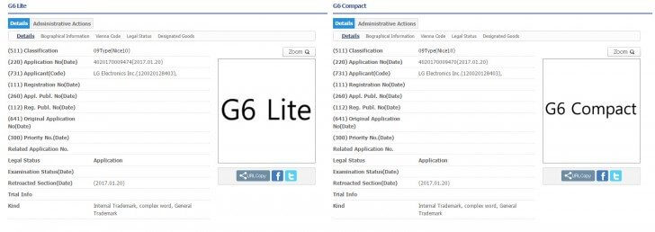 Lg registra nomes "g6 compact", "g6 lite", entre outros. A lg registrou os nomes "g6 compact" e "g6 lite", o que indica que a "família g6" está mais próxima do que imaginamos.