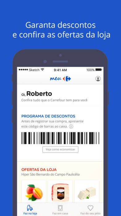 Carrefour lança plataforma mobile de benefícios e e-commerce. Carrefour lança aplicativo para android e ios com foco no cliente para permitir ações omnicanal, descontos, cupons e e-commerce alimentar.