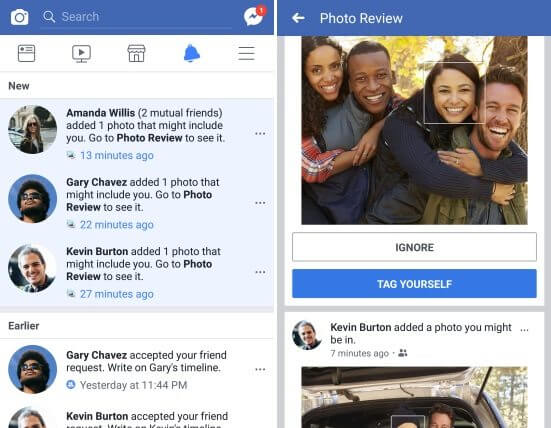 Facebook irá te avisar quando uma foto sua for publicada por terceiros