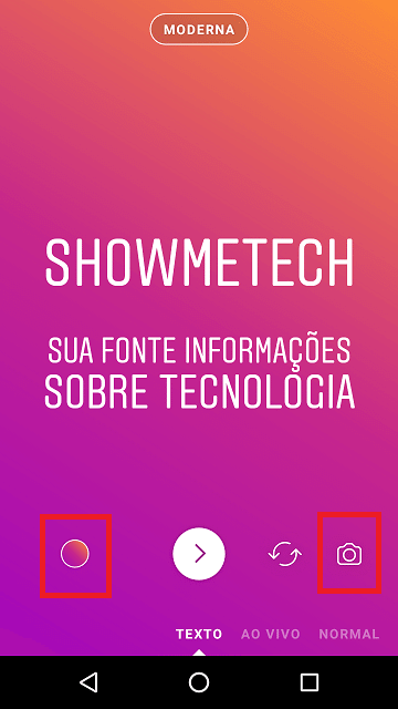 Novo modo do instagram stories vai deixar seus textos mais estilosos. Nova ferramenta permite que o usuário escolha entre 4 tipos diferentes de fontes para o seu texto no stories, além de fundo personalizado