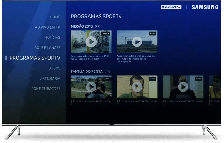 Samsung lança app exclusivo para quem quer assistir a copa em 4k