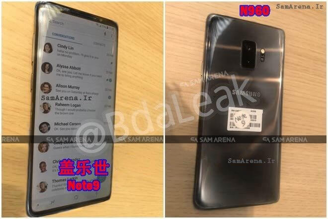 Imagens vazadas revelam suposto galaxy note 9; veja as novidades.. Galaxy note 9 pode ter tido imagens reveladas, mostrando algumas mudanças físicas em relação ao galaxy s9 como tamanho e a ausência de um sensor visível