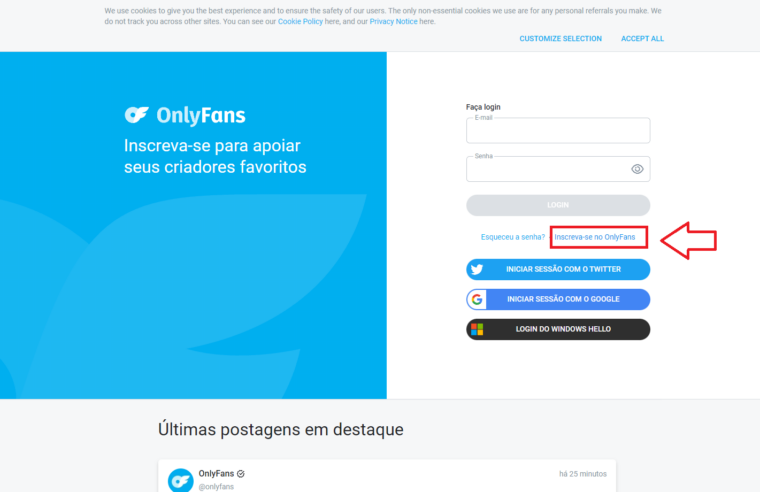 Como Se Cadastrar No Onlyfans E Ganhar Dinheiro