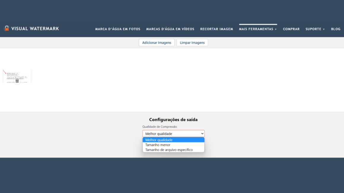 Como Comprimir Foto Com O Visual Watermark De Forma Gratuita